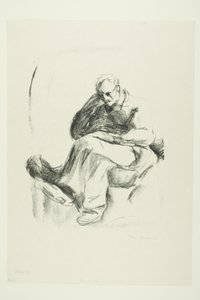 Homme assis - Edvard Munch