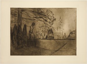 Le Jardin la Nuit - Edvard Munch