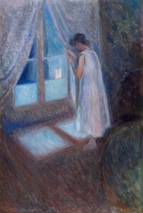 La fille à la fenêtre - Edvard Munch