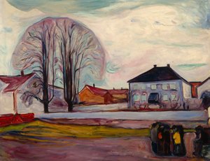 La maison près de la plage - Edvard Munch