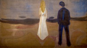 Deux êtres humains (les solitaires) - Edvard Munch