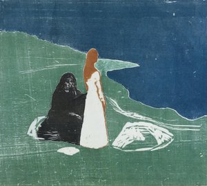 Deux femmes sur une plage, 1898 - Edvard Munch