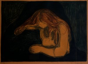 Vampire (Vampire II) - Edvard Munch