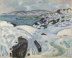 Hiver sur le fjord - Edvard Munch