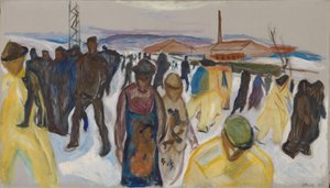 Travailleurs rentrant chez eux - Edvard Munch