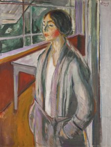 Jeune femme sur la véranda - Edvard Munch