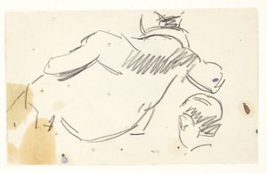 Étude de figure pour le tableau de Langelinie - Edvard Weie