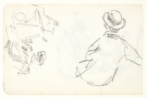 Études de figures pour le tableau de Langelinie - Edvard Weie