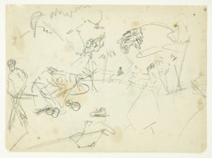 Étude de composition pour le tableau de Langelinie - Edvard Weie