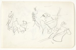 Étude de composition pour le tableau de Langelinie - Edvard Weie