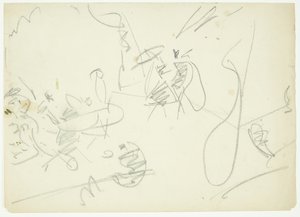 Étude de composition pour le tableau de Langelinje