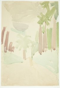 Paysage avec palmiers, Sud de la France