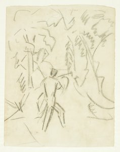 Esquisse pour le tableau Faune et Nymphe