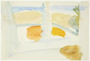 Vue par une fenêtre sur une plage, Sud de la France - Edvard Weie