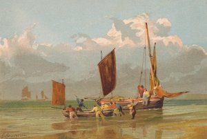 Bateaux de pêche sortant, au large de Norfolk - Edward (after) Duncan
