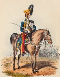 15e Hussards, officier en tenue de revue