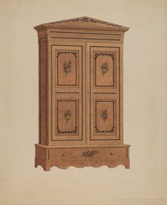 Armoire peinte - Edward A. Darby