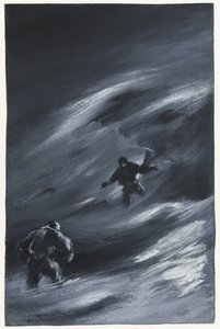 Pris dans une tempête de neige