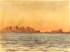 Coucher de soleil, baie de Simons, Afrique du Sud - Edward Adrian Wilson