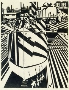 Transport maritime de Liverpool - Edward Alexander Wadsworth