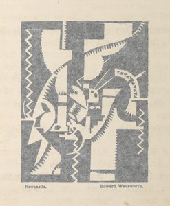Newcastle par Edward Wadsworth de BLAST no. 1, le magazine Vorticiste