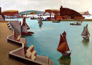 Le Cattewater, Plymouth Sound - Edward Alexander Wadsworth