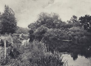 Île Boot en dessous de Stockbridge sur le Test - Edward Alfred Barton