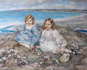Les Filles de Bertram F. Roberts - Edward Atkinson Hornel