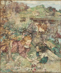 Les Petits cueilleurs de champignons - Edward Atkinson Hornel