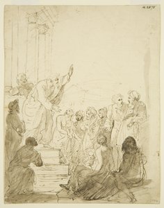 Croquis original pour le retable de Saint-Paul