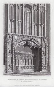 Monument de Thomas Hatfield, évêque de Durham, dans la cathédrale de Durham - Edward Blore