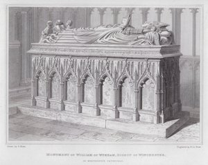 Monument de Guillaume de Wykham, évêque de Winchester, dans la cathédrale de Winchester - Edward Blore