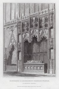 Monuments des archevêques Peckham et Warham, dans la cathédrale de Canterbury - Edward Blore