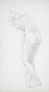 Nu féminin vu de dos - Edward Burne-Jones