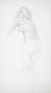 Nu féminin vu de dos - Edward Burne-Jones