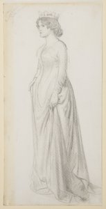 Étude pour Le rêve de belles femmes de Chaucer