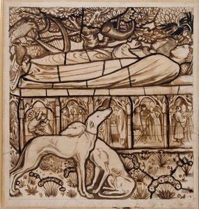 La tombe de Tristan et Iseult - Edward Burne Jones