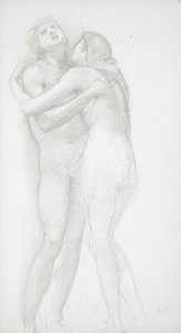 Deux nus enlacés - Edward Burne-Jones