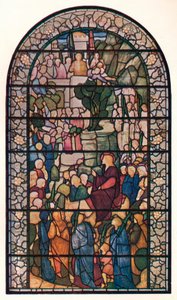 Entrée du Christ à Jérusalem, Vitrail dans l
