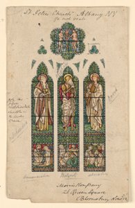 Dessin, église Saint-Pierre, Alb, vers 1870 - Edward Burne Jones