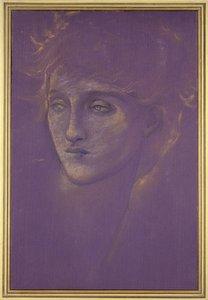 Tête de femme, années 1890 - Edward Burne Jones