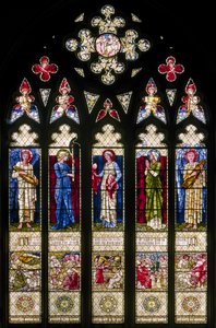 Oxford Harris Manchester College, Morris & Co., Edward Burne-Jones, Fenêtre Ouest, 1896 - Edward Burne Jones
