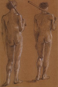 Série Saint Georges - Nu masculin - Études de deux soldats pour 