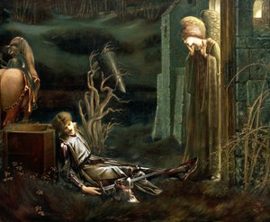 Le rêve de Sir Lancelot à la chapelle du Saint Graal, 1896