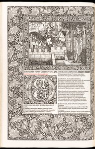 Les Œuvres de Geoffrey Chaucer nouvellement imprimées par Kelmscott Press en 1896 - Edward Burne Jones