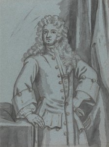 Un gentleman portant un long manteau boutonné avec de grands poignets - Edward Byng