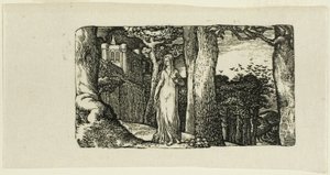 La dame et les corbeaux - Edward Calvert