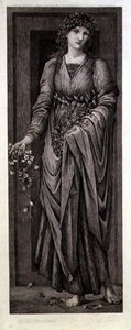 Flore, gravée par Eugène Gaujean (1850-1900) publiée par Thomas Agnew & Sons - Edward Coley (after) Burne Jones