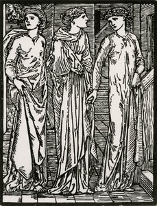 Première visite des sœurs - Edward Coley (after) Burne Jones