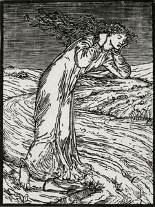 Psyché se jetant dans la rivière - Edward Coley (after) Burne Jones